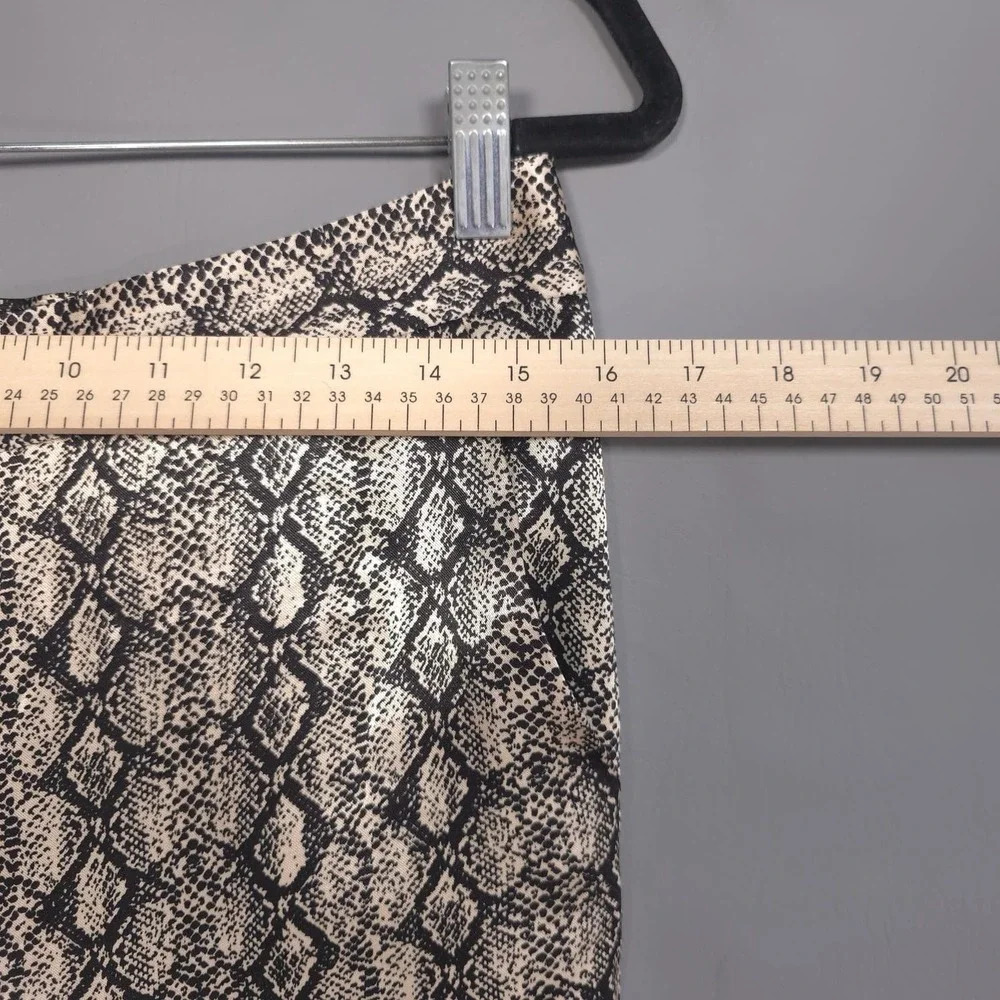 ZARA New Trousers Pants MEDIUM Snake Print Flared Boot HighRise Flowing 7484/231